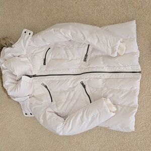 Metaphor Women's White Warm Puffer Jacket